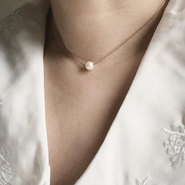 chains fashion stainless steel single freshwater pearl necklace for women wedding engagement jewelry gift, Silver
chains fashion stainless steel single freshwater pearl necklace for women wedding engagement jewelry gift, Silver