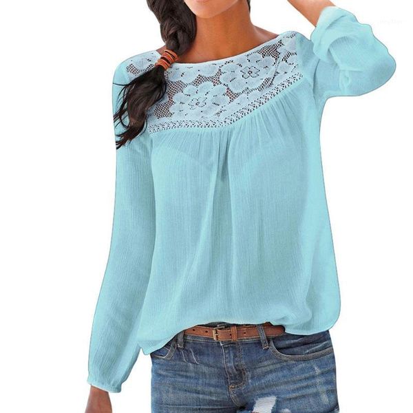 lace patchwork women blouses casual long sleeve blouse chemise longue femme ladies shirts for mujer camisetas women's &, White
lace patchwork women blouses casual long sleeve blouse chemise longue femme ladies shirts for mujer camisetas women's &, White