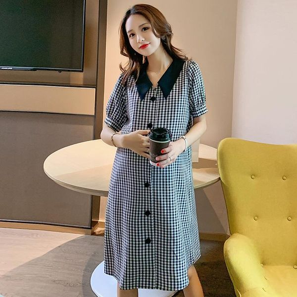 maternity dresses summer plaid lapel blouses shirts pregnancy dress clothes for pregnant women, White
maternity dresses summer plaid lapel blouses shirts pregnancy dress clothes for pregnant women, White