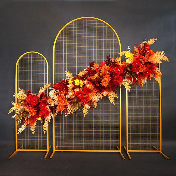 party decoration wrought iron wedding props grid screen arches home background standing round frame
party decoration wrought iron wedding props grid screen arches home background standing round frame