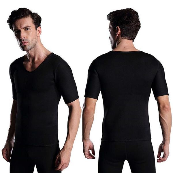 men's body shapers neoprene slimming shirt t-shirt waist trainer super stretch sweat sauna shapewear tight short sleeve, Black;brown
men's body shapers neoprene slimming shirt t-shirt waist trainer super stretch sweat sauna shapewear tight short sleeve, Black;brown