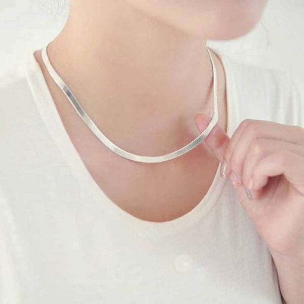 designer necklace 925 silver 4mm snake chain men & women couple sterling jewelry blade
designer necklace 925 silver 4mm snake chain men & women couple sterling jewelry blade