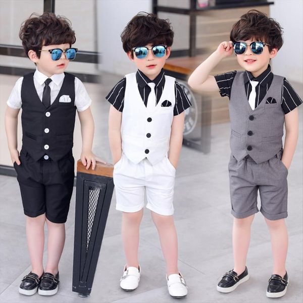 summer boy wedding suits vest shorts dress children school sets formal party kids costumes young baby gentleman holiday clothes, Black
summer boy wedding suits vest shorts dress children school sets formal party kids costumes young baby gentleman holiday clothes, Black