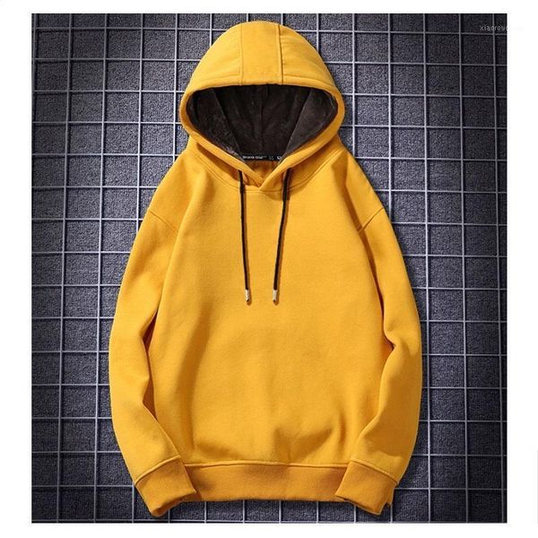 men's hoodies & sweatshirts solid color sweater hooded plus velvet thick autumn and winter models trend loose student warm casual jacke, Black
men's hoodies & sweatshirts solid color sweater hooded plus velvet thick autumn and winter models trend loose student warm casual jacke, Black