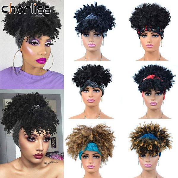synthetic wigs chorliss short afro kinky curly turban black blonde brown red headband for women cosplay heat resistant
synthetic wigs chorliss short afro kinky curly turban black blonde brown red headband for women cosplay heat resistant