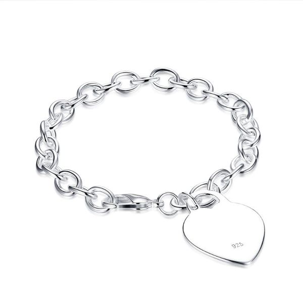 charm bracelets simple heart-shaped silver lobster clasp bracelet 925 lettering love pendant romantic wedding, Golden;silver
charm bracelets simple heart-shaped silver lobster clasp bracelet 925 lettering love pendant romantic wedding, Golden;silver