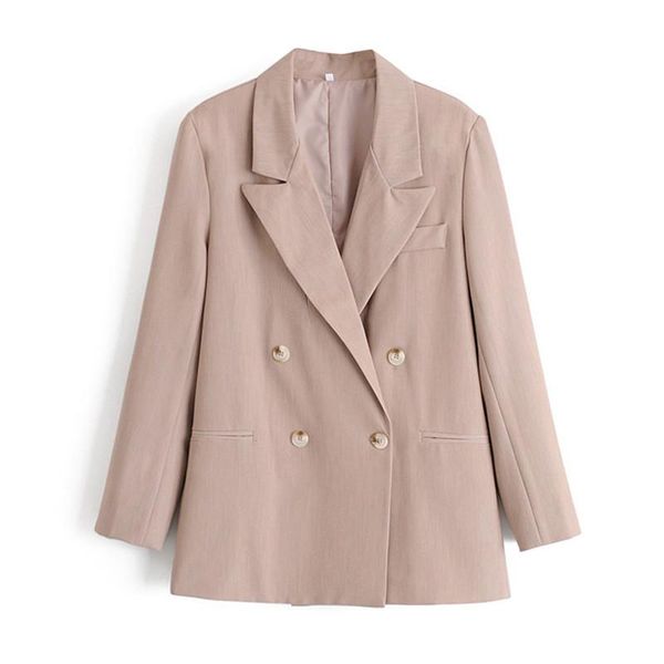 chic long sleeve women blazer jacket double breasted office ladies coat casual streetwear female outwear 2021 women's suits & blazers, White;black
chic long sleeve women blazer jacket double breasted office ladies coat casual streetwear female outwear 2021 women's suits & blazers, White;black