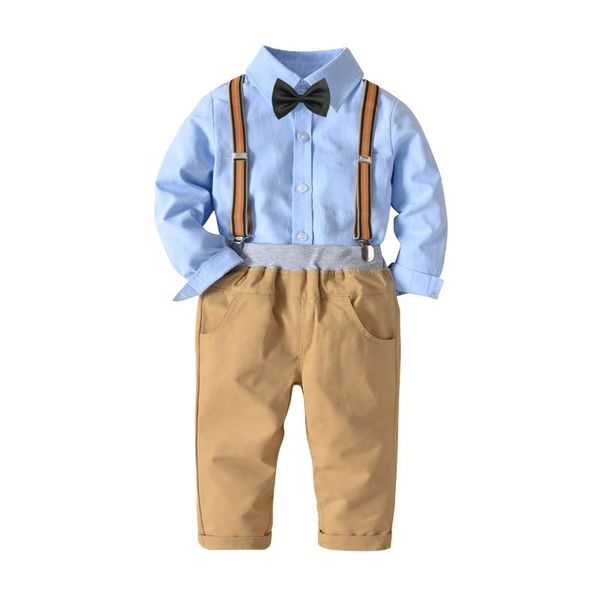 clothing sets cotton boy set baby infant kids outfit clothes casual long sleeve blue shirt + khaki pants children costume 1 2 3 4 5 6 y kits, White
clothing sets cotton boy set baby infant kids outfit clothes casual long sleeve blue shirt + khaki pants children costume 1 2 3 4 5 6 y kits, White
