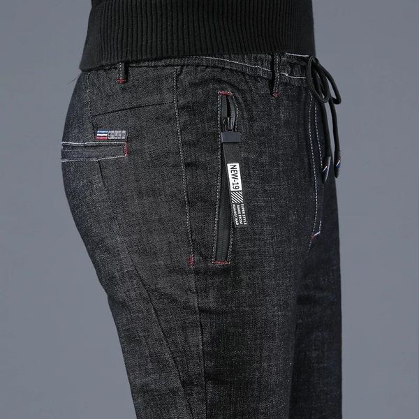 men's pants elastic waist pencil denim men korea skinny jeans slim fit black blue 2021 spring summer
men's pants elastic waist pencil denim men korea skinny jeans slim fit black blue 2021 spring summer