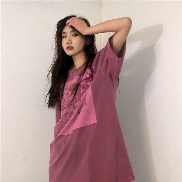 women's t-shirt summer design niche short sleeve 2021 and korean version loose original suzerain half top, White
women's t-shirt summer design niche short sleeve 2021 and korean version loose original suzerain half top, White
