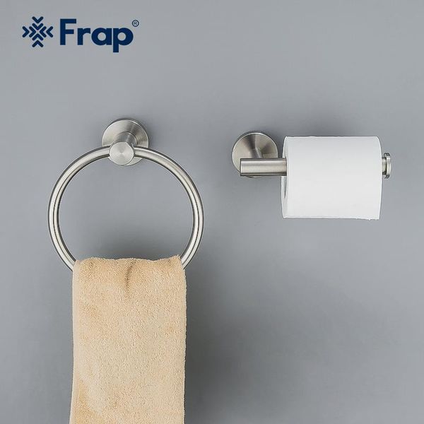 frap towel ring stainless steel round style wall-mounted paper holder hanger hanging bathroom storage y38139 bath accessory set
frap towel ring stainless steel round style wall-mounted paper holder hanger hanging bathroom storage y38139 bath accessory set