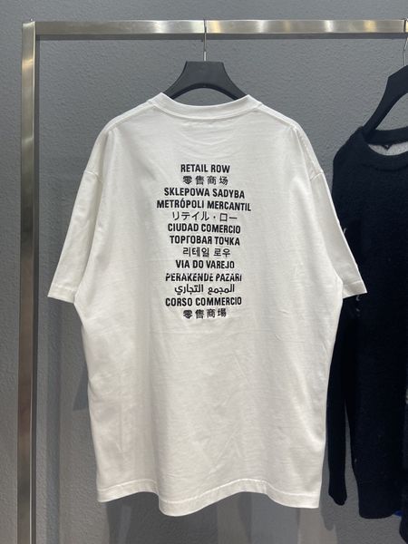 women's t-shirt spring and summer high version b family fortress night letter embroidery pullover round neck loose t-shirt short sleeve, White
women's t-shirt spring and summer high version b family fortress night letter embroidery pullover round neck loose t-shirt short sleeve, White