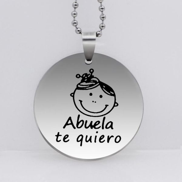 keychains abuela te quiero necklace 2021 high polished stainless steel pendant necklaces jewelry for grandma yp6818, Silver
keychains abuela te quiero necklace 2021 high polished stainless steel pendant necklaces jewelry for grandma yp6818, Silver