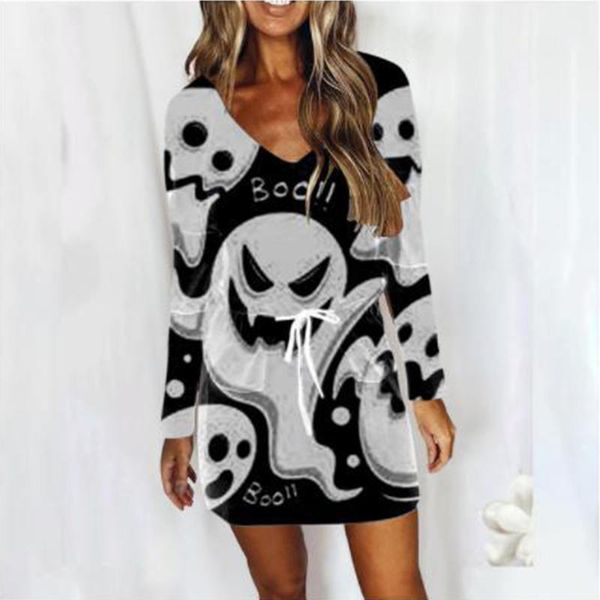casual dresses halloween pumpkin ghost fashion print dress causal loose long sleeve for women drawstring pullover mini with pocket, Black;gray
casual dresses halloween pumpkin ghost fashion print dress causal loose long sleeve for women drawstring pullover mini with pocket, Black;gray