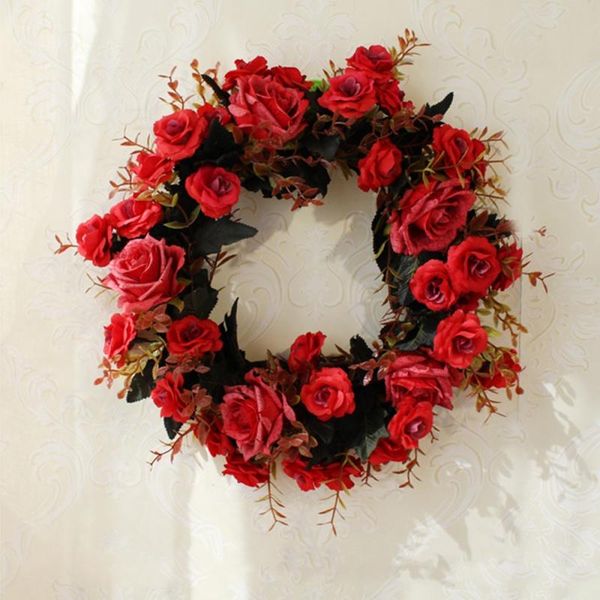 decorative flowers & wreaths 35cm artificial fake rose wreath flower garland door window diy wedding decoration home wall hanging decor
decorative flowers & wreaths 35cm artificial fake rose wreath flower garland door window diy wedding decoration home wall hanging decor