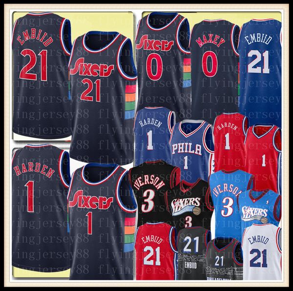 man joel 21 embiid jerseys jame 1 s harden tyrese 0 maxey city basketball jersey allen 3 iverson shirt 76, Black;red
man joel 21 embiid jerseys jame 1 s harden tyrese 0 maxey city basketball jersey allen 3 iverson shirt 76, Black;red