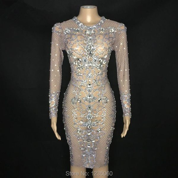 party decoration sparkly silver rhinestones see through dress prom mesh outfit women dance birthday celebrate youdu
party decoration sparkly silver rhinestones see through dress prom mesh outfit women dance birthday celebrate youdu