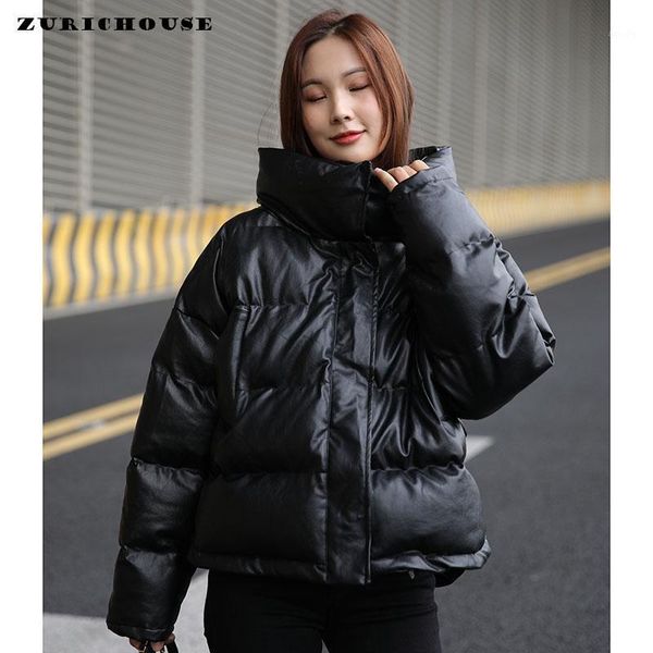 women's down & parkas zurichouse oversized winter jacket women thick warm bubble coat 2021 fashion harajuku style pu leather pa, Black
women's down & parkas zurichouse oversized winter jacket women thick warm bubble coat 2021 fashion harajuku style pu leather pa, Black