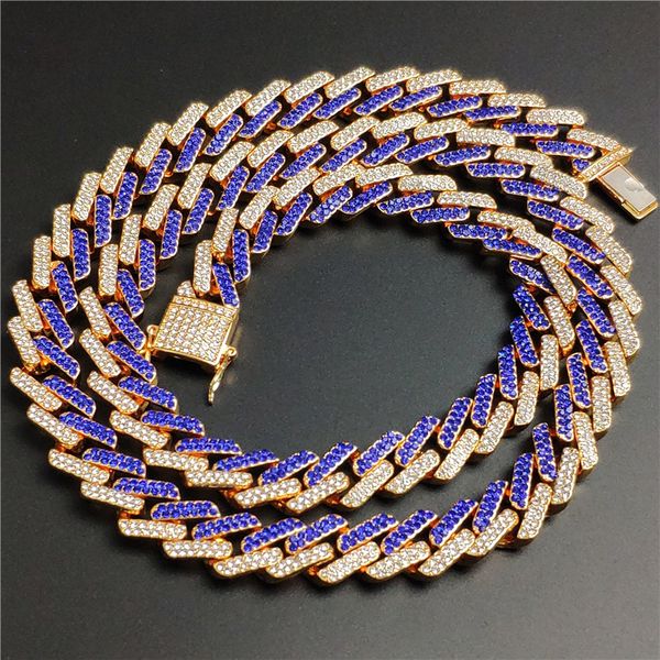 selling quadrilateral strip prism multi-color hip hop cuban chain jewelry men's necklace, Silver
selling quadrilateral strip prism multi-color hip hop cuban chain jewelry men's necklace, Silver