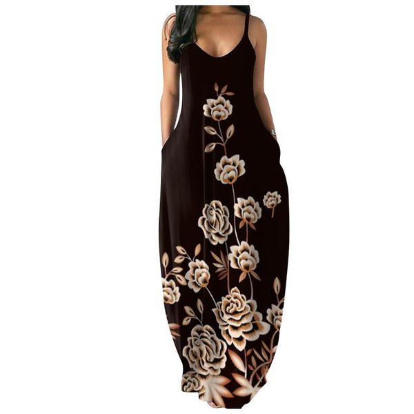 casual dresses women summer dress plus size loose print female sling sleeveless pocket oversize clothes vestido de mujer, Black;gray
casual dresses women summer dress plus size loose print female sling sleeveless pocket oversize clothes vestido de mujer, Black;gray