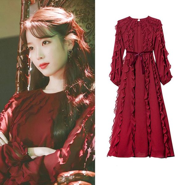 casual dresses spring wine red chiffon dress long one piece vintage look party ruched hem robe longue sac vestido largo, Black;gray
casual dresses spring wine red chiffon dress long one piece vintage look party ruched hem robe longue sac vestido largo, Black;gray