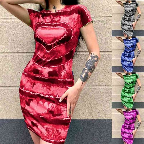 summer women's love printed short-sleeved bag hip dress retro print round neck slim pullover mini femme robe vestidos 210517, Black;gray
summer women's love printed short-sleeved bag hip dress retro print round neck slim pullover mini femme robe vestidos 210517, Black;gray
