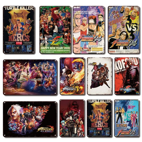 shabby chic kof game poster metal tin sign vintage gamer room decoration metal plate retro home decor accessories door signs
shabby chic kof game poster metal tin sign vintage gamer room decoration metal plate retro home decor accessories door signs
