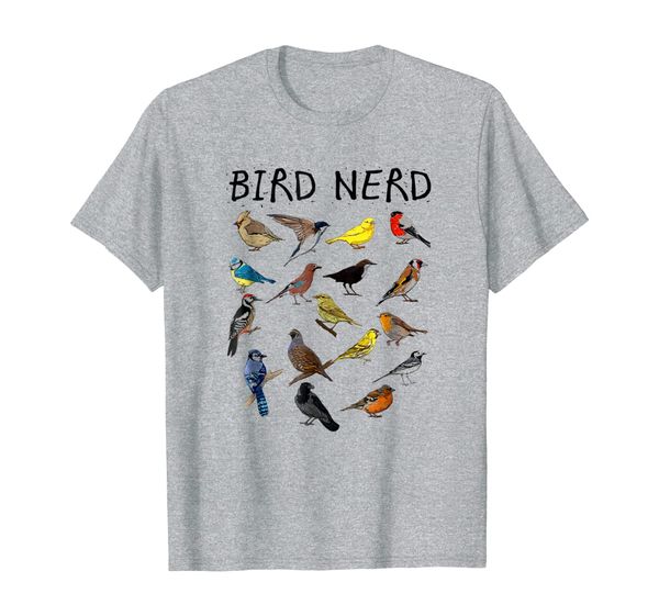 'bird nerd different kinds of bird' cute bird gift shirt, White;black
'bird nerd different kinds of bird' cute bird gift shirt, White;black