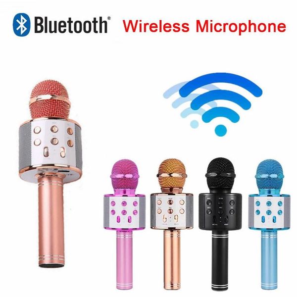 microphones bluetooth-compatible wireless handheld microphone portable karaoke usb professional speaker home ktv radio studio 
microphones bluetooth-compatible wireless handheld microphone portable karaoke usb professional speaker home ktv radio studio