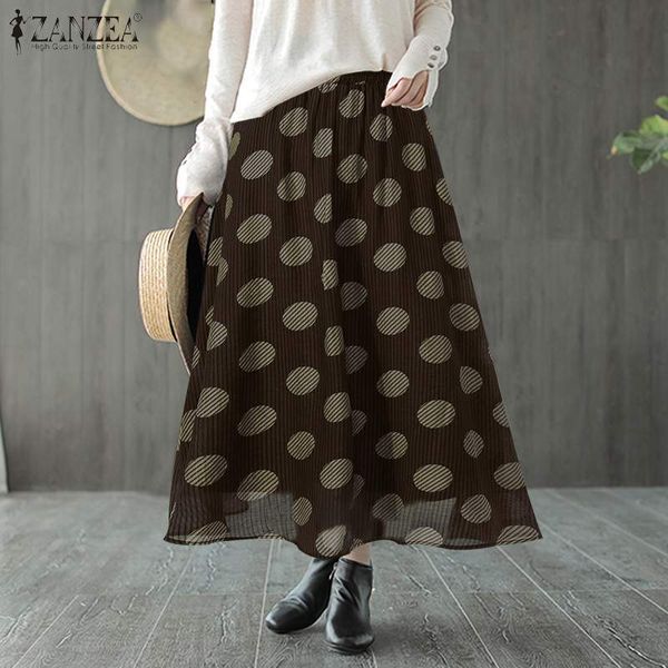 skirts women bohemian causal 2021 elastic waist maxi sundress printed polka dot beach long feminino robe femme plus size dr96, Black
skirts women bohemian causal 2021 elastic waist maxi sundress printed polka dot beach long feminino robe femme plus size dr96, Black