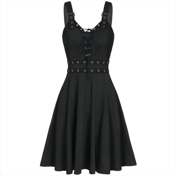 mini gothic black deep women dresses v neck fall punk sleeveless rivet fashion tunic hip hop above knee bandage, Black;gray
mini gothic black deep women dresses v neck fall punk sleeveless rivet fashion tunic hip hop above knee bandage, Black;gray