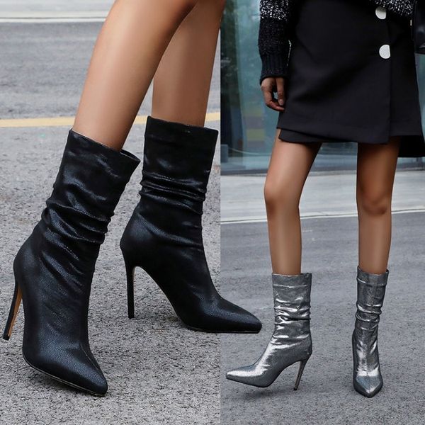 plus size 34 to 46 47 48 trendy black sier pointed high heel mid calf boots women ankle booties
plus size 34 to 46 47 48 trendy black sier pointed high heel mid calf boots women ankle booties