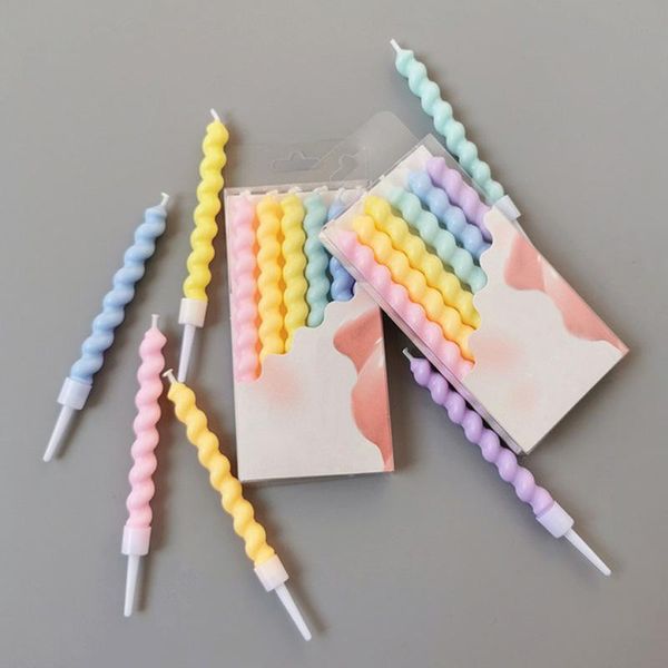 other festive & party supplies 6pcs thread color birthday candles with stand cake candle wedding decoration baby children atmosphere
other festive & party supplies 6pcs thread color birthday candles with stand cake candle wedding decoration baby children atmosphere