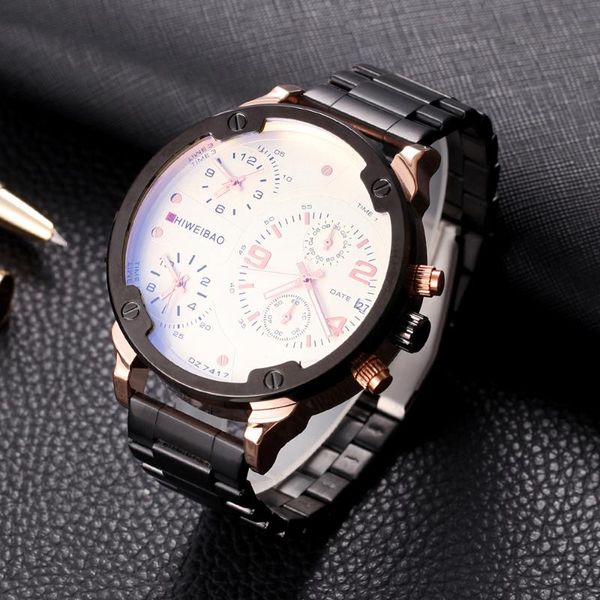 wristwatches cool 52mm big watch men quartz chronograph sports fashion luxury 3 times waterproof stainless steel relogio femme, Slivery;brown
wristwatches cool 52mm big watch men quartz chronograph sports fashion luxury 3 times waterproof stainless steel relogio femme, Slivery;brown