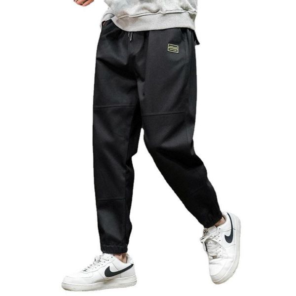 men's pants 2021 spring fashion trend tethered casual stretch breathable tie plus size straight sports style men trousers, Black
men's pants 2021 spring fashion trend tethered casual stretch breathable tie plus size straight sports style men trousers, Black