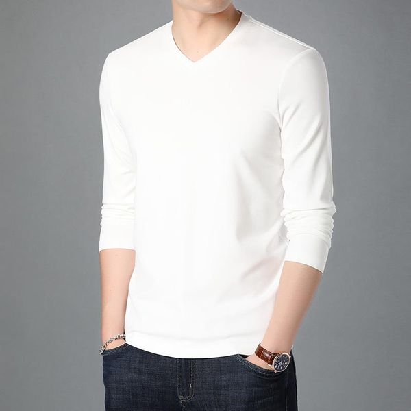 men's t-shirts clothing t shirt 2021 spring autumn tees men long-sleeved v-neck shirts qwe9729, White;black
men's t-shirts clothing t shirt 2021 spring autumn tees men long-sleeved v-neck shirts qwe9729, White;black