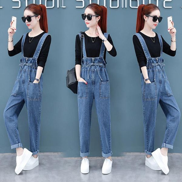 overalls mother pants korean version womens jean of loose summer and autumn denim high waist suspenders, Blue
overalls mother pants korean version womens jean of loose summer and autumn denim high waist suspenders, Blue