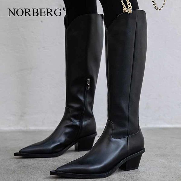 knee-high boots women winter genuine leather pointed toe thick high heel metal boots zipper plush lining woman shoe black 210507
knee-high boots women winter genuine leather pointed toe thick high heel metal boots zipper plush lining woman shoe black 210507