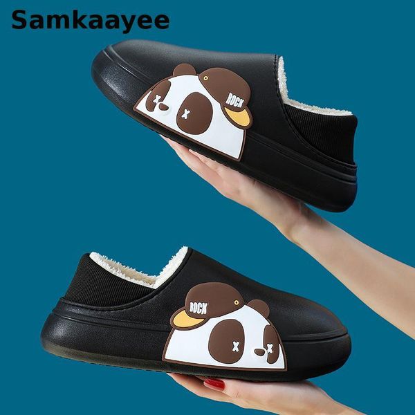 slippers size 35-45 women winter female home shoes couples plush thick bottom waterproof cartoon panda men's indoor warm zapatos, Black
slippers size 35-45 women winter female home shoes couples plush thick bottom waterproof cartoon panda men's indoor warm zapatos, Black