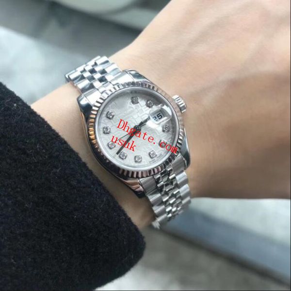 waterproof womens watch classic mechanical 179174 26mm white dial big magnifier sapphire glass silver jubilee steel bracelet luxury watches, Slivery;brown
waterproof womens watch classic mechanical 179174 26mm white dial big magnifier sapphire glass silver jubilee steel bracelet luxury watches, Slivery;brown