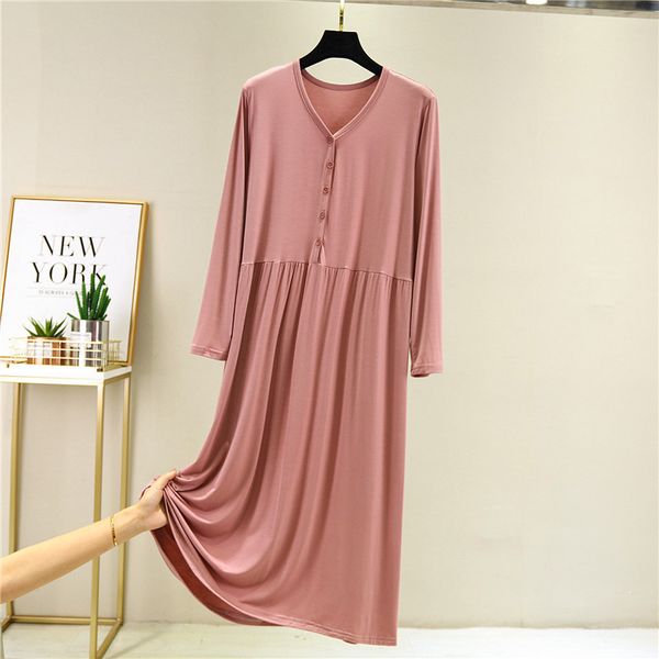 home nighty sleepwear women sleeping dress v-ne long sleeve nightgown summer cotton loose nightdress for femaleby air, Black;red
home nighty sleepwear women sleeping dress v-ne long sleeve nightgown summer cotton loose nightdress for femaleby air, Black;red