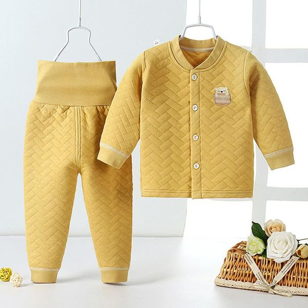 clothing sets toddler girl pajamas infant suit baby color cotton three-layer warm children's quilted jacket high waist, White
clothing sets toddler girl pajamas infant suit baby color cotton three-layer warm children's quilted jacket high waist, White