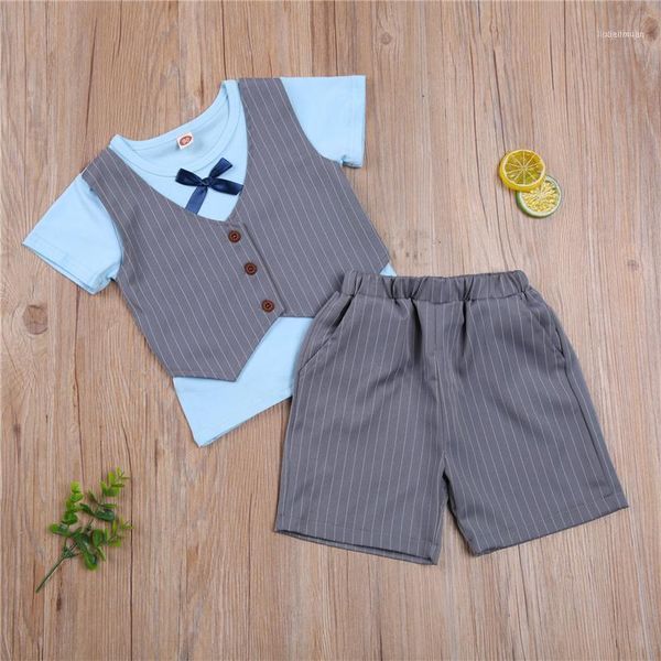 clothing sets fashionable suit summer kid boys striped clothes set short sleeve o-neck t-shirt with buttons elastic waist shorts1, White
clothing sets fashionable suit summer kid boys striped clothes set short sleeve o-neck t-shirt with buttons elastic waist shorts1, White
