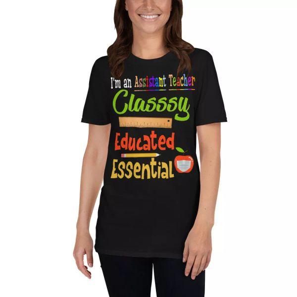 i am an assistant teacher classy educated essential cool teacher life t-shirt, White;black
i am an assistant teacher classy educated essential cool teacher life t-shirt, White;black