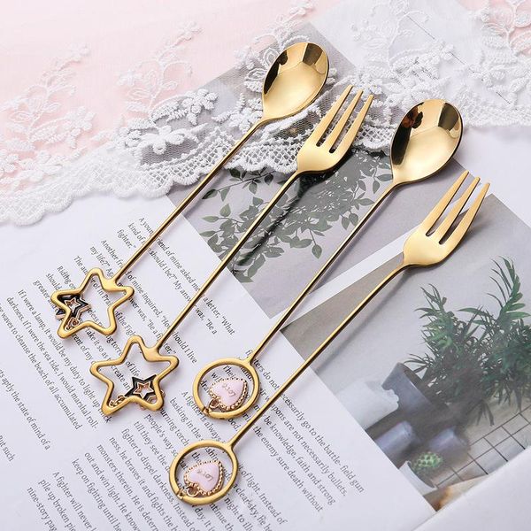 spoons 304 stainless steel coffee spoon watermelon ice cream tea dessert fork with pretty pendant creative tableware
spoons 304 stainless steel coffee spoon watermelon ice cream tea dessert fork with pretty pendant creative tableware