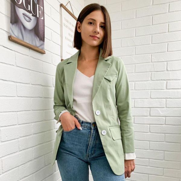 women's suits & blazers 2021 lovely blazer women sweat vintage double breasted pockets jackets office lady female outerwear pink green, White;black
women's suits & blazers 2021 lovely blazer women sweat vintage double breasted pockets jackets office lady female outerwear pink green, White;black