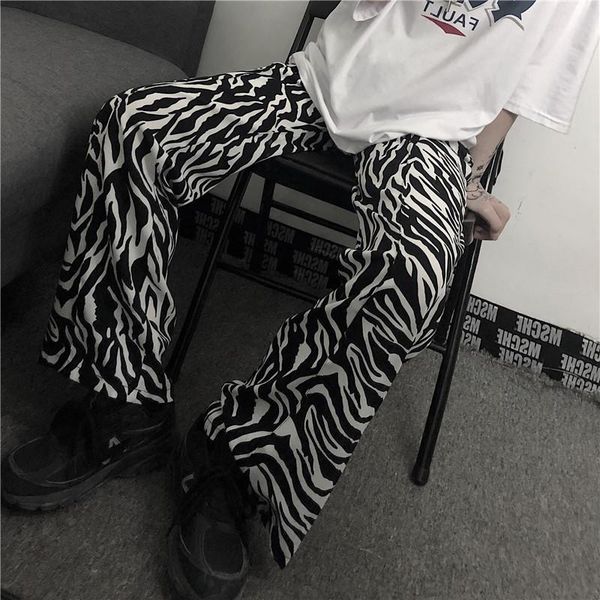 women's pants & capris string high waist zebra loose straight long pant woman man streetwear stripe casual harajuku contrast hip hop tr, Black;white
women's pants & capris string high waist zebra loose straight long pant woman man streetwear stripe casual harajuku contrast hip hop tr, Black;white