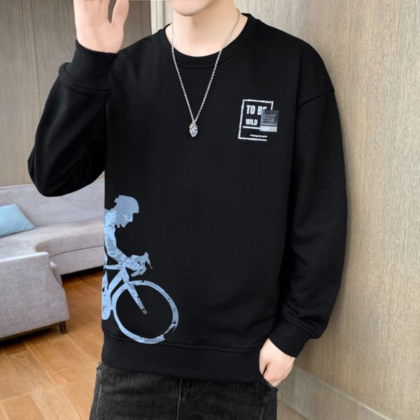2021 autumn new long sve t-shirt fashion casual korean inner and outer youth men's wear, White;black
2021 autumn new long sve t-shirt fashion casual korean inner and outer youth men's wear, White;black