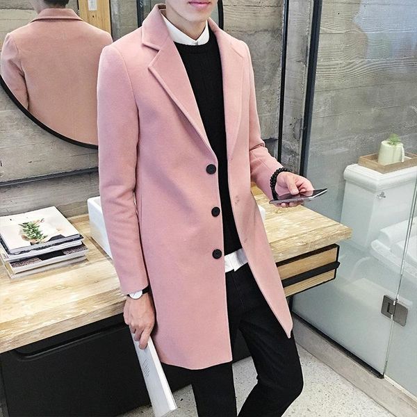 men's wool & blends mens autumn winter clothing oversized woolen coat korean long slim fit male casual vintage pink tweed jacket xxxl 4, Black
men's wool & blends mens autumn winter clothing oversized woolen coat korean long slim fit male casual vintage pink tweed jacket xxxl 4, Black
