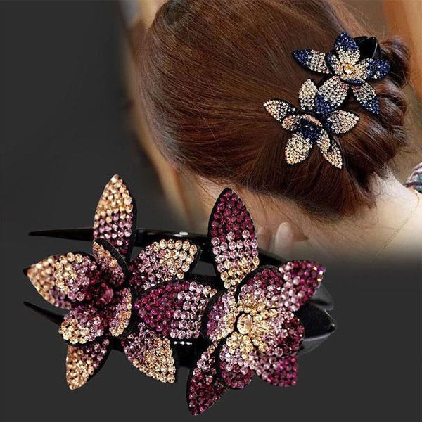 hair clips & barrettes women rhinestone double flower shinning crystal drills duckbill elegant combs hairgrip headwear, Golden;silver
hair clips & barrettes women rhinestone double flower shinning crystal drills duckbill elegant combs hairgrip headwear, Golden;silver